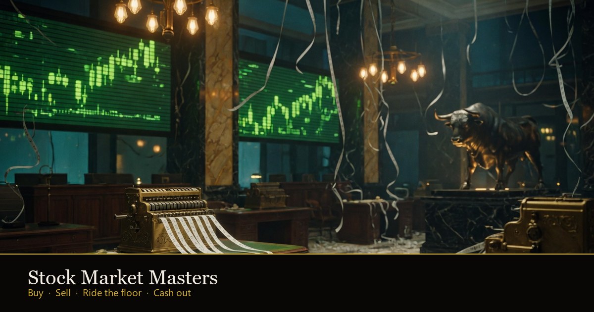 Stock Market Masters trading floor